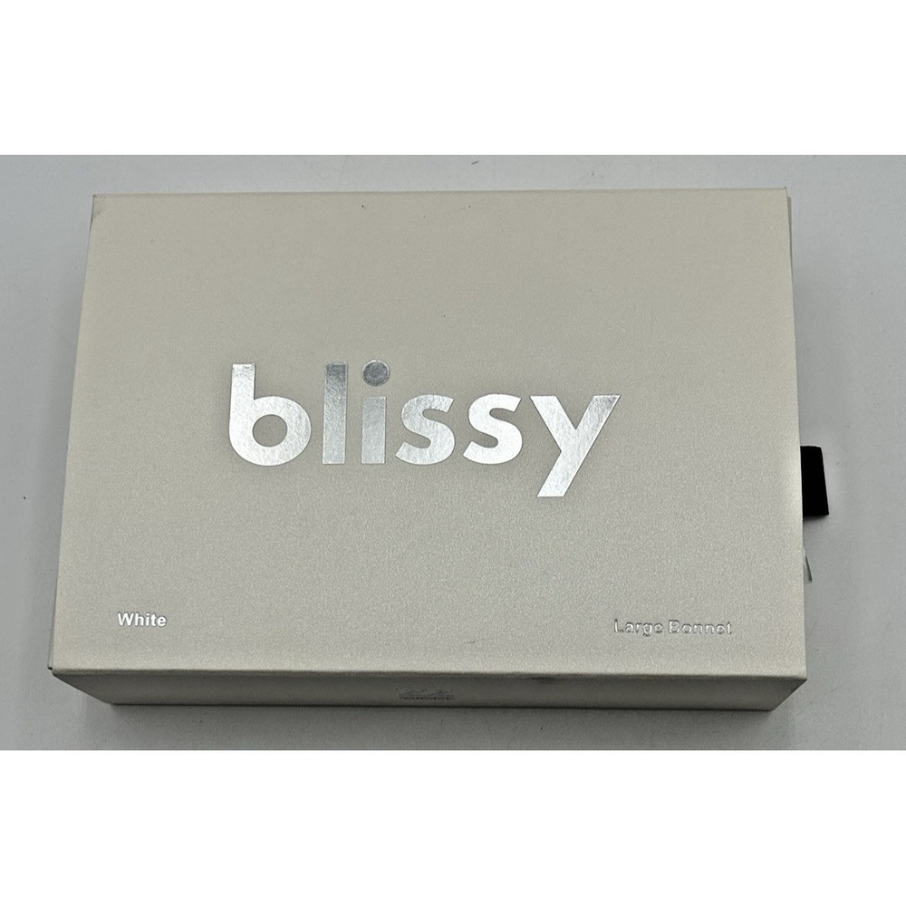 New Blissy Bonnet 100% Mulberry Silk White Womens Large Solid Casual Hat OSFM